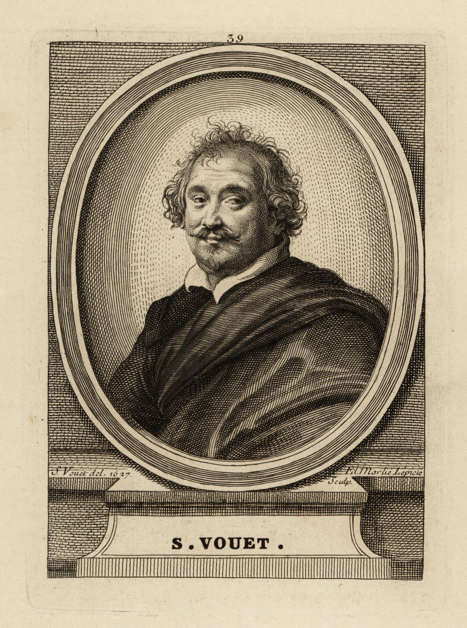 Retrato de Simon Vouet de Simon Vouet