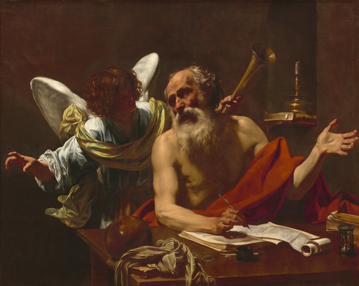 São Jerônimo e o Anjo de Simon Vouet