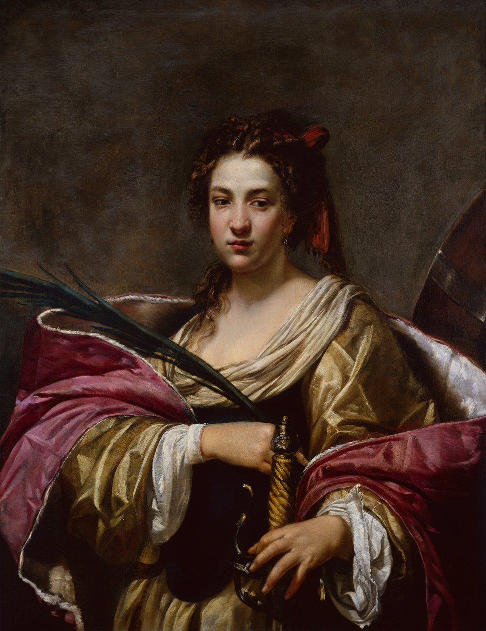 St.Catherine (óleo sobre tela) de Simon Vouet