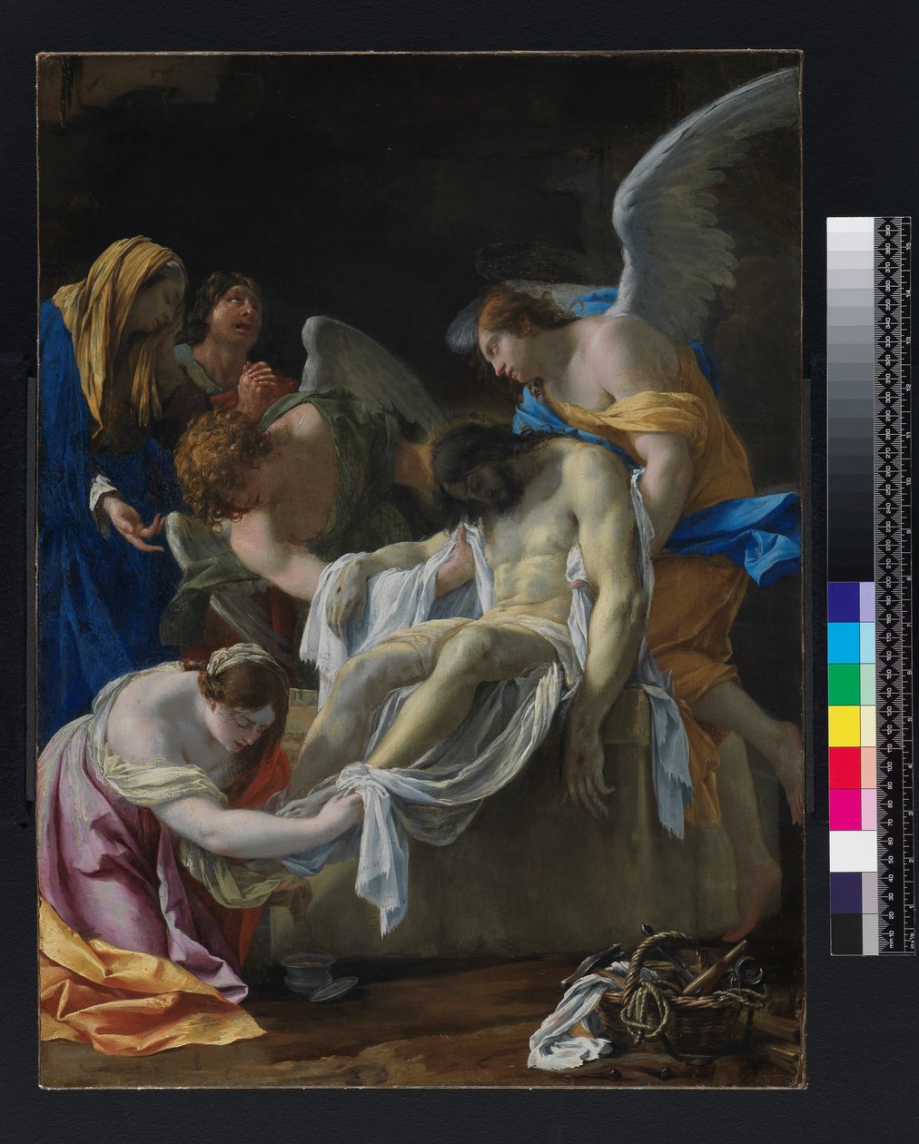O Enterro, 1635-1638 de Simon Vouet