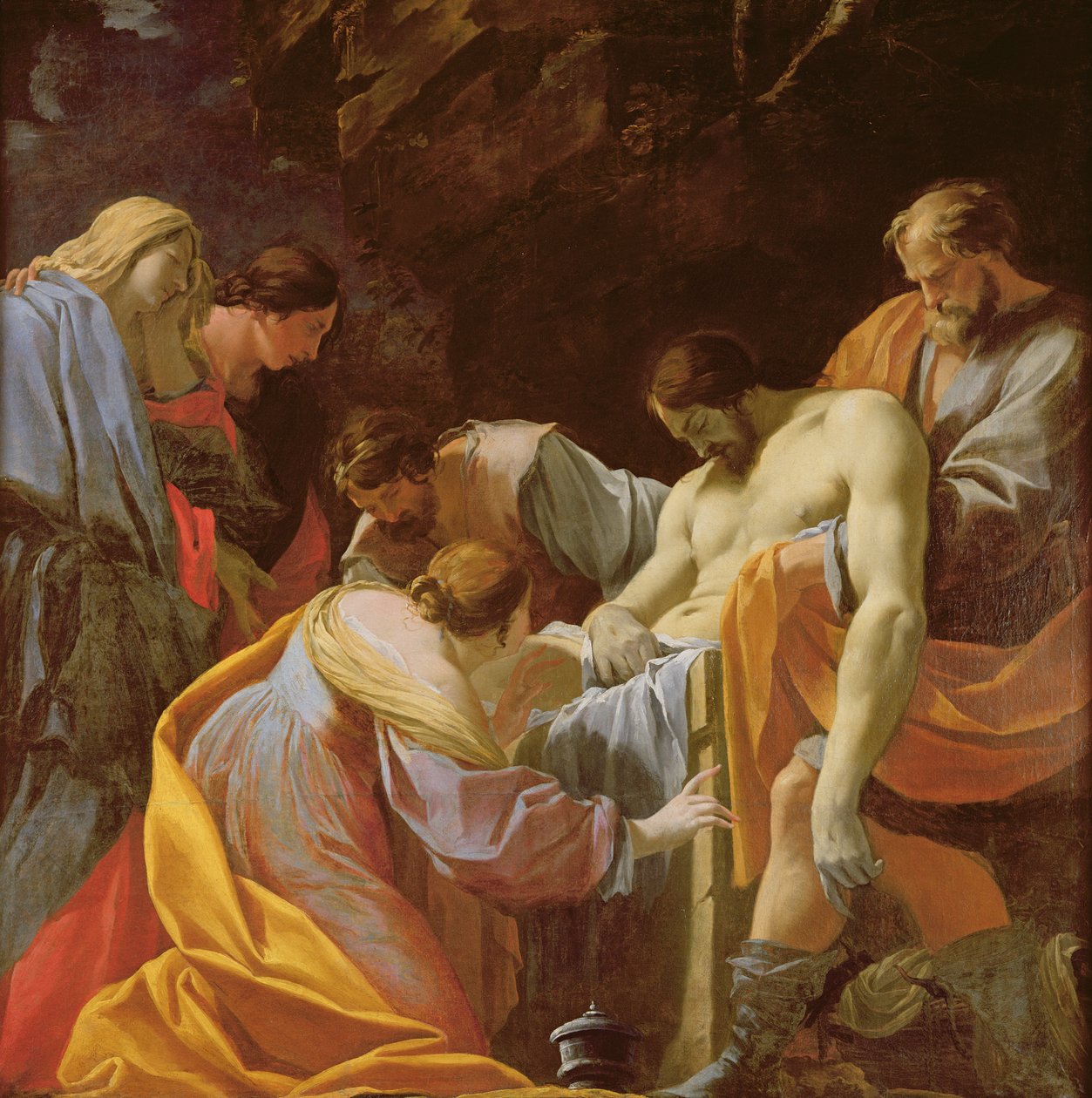 O sepultamento de Cristo de Simon Vouet