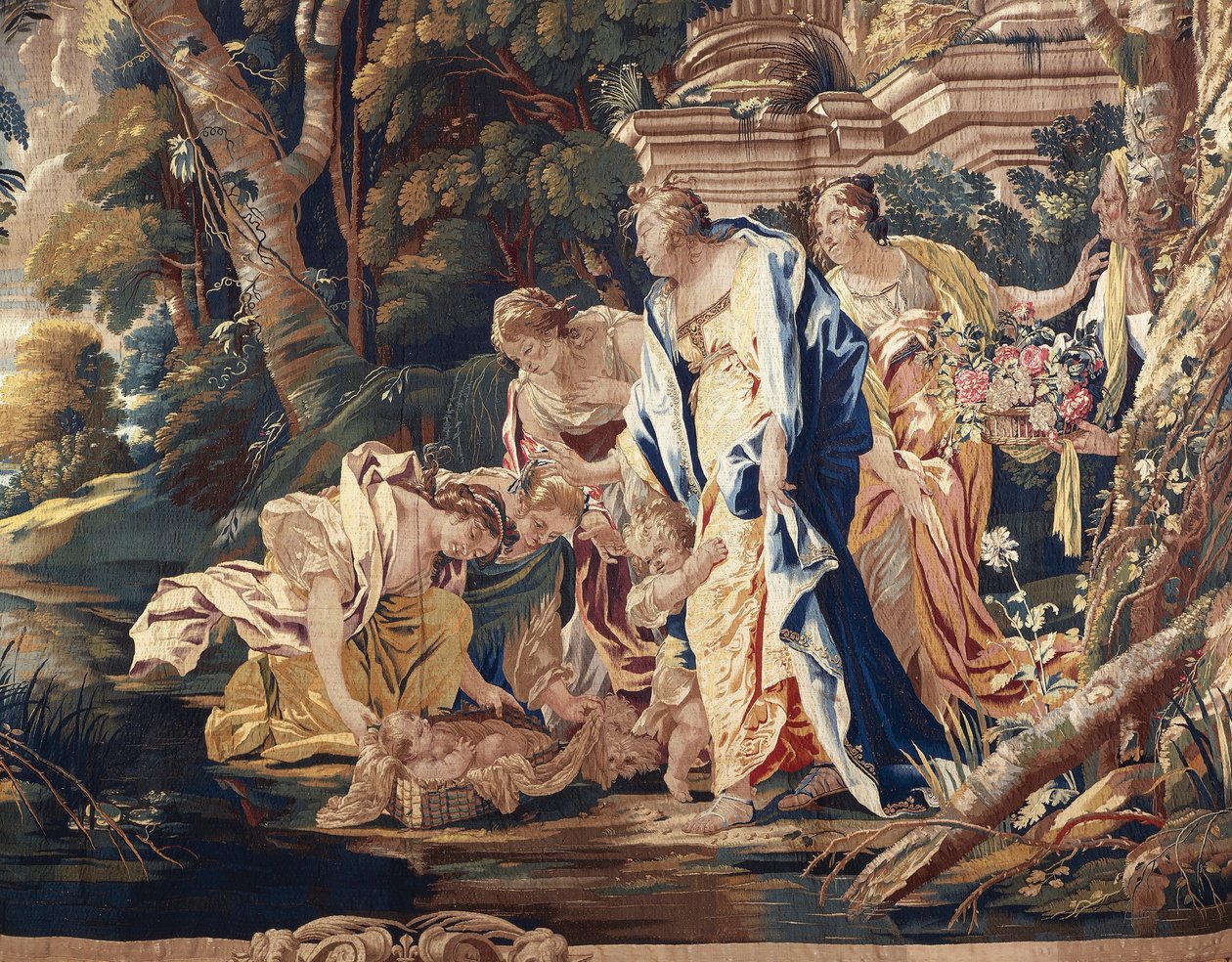 O achado de Moisés de Simon Vouet