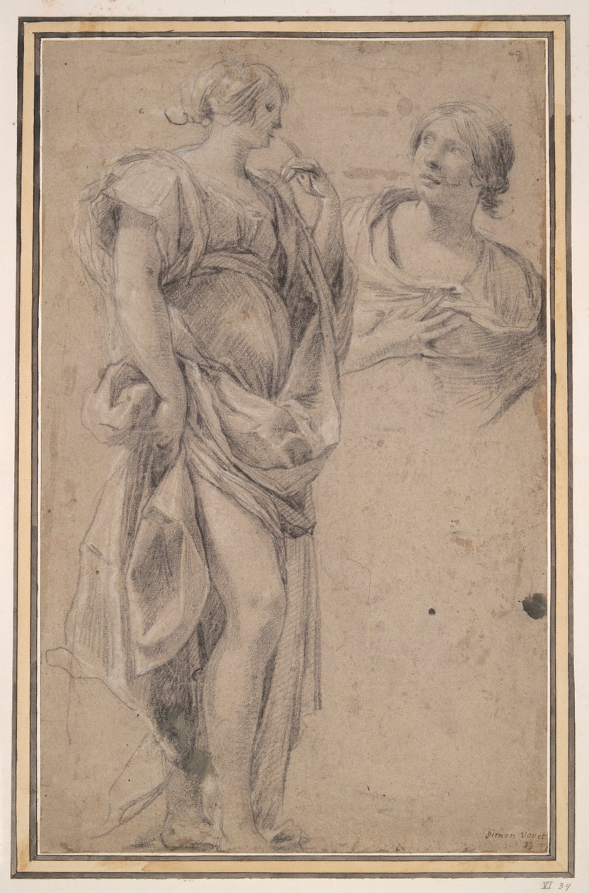 Duas mulheres de Simon Vouet