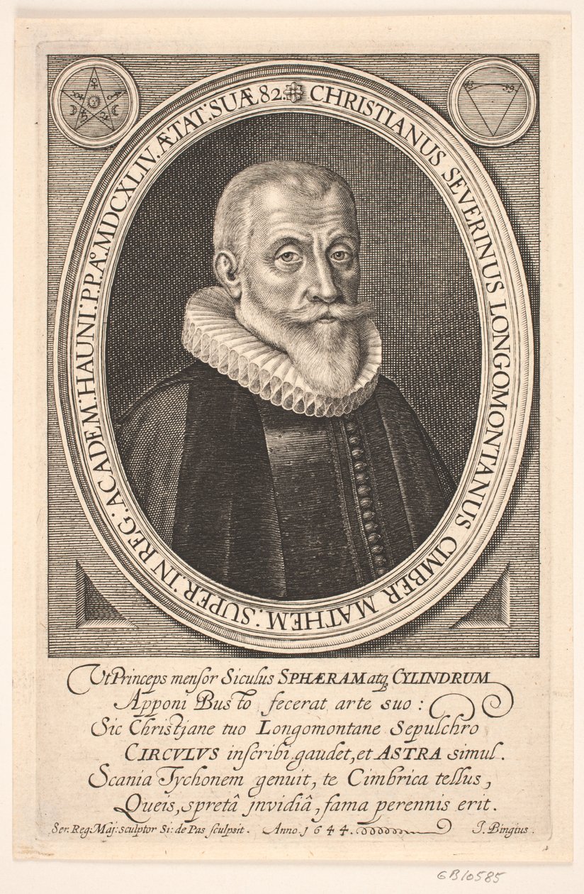 Professor Christen Sørensen Longomontanus de Simon de Pas
