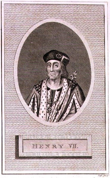 Henrique VII (1472-1509) gravado pelo artista, a partir de uma 