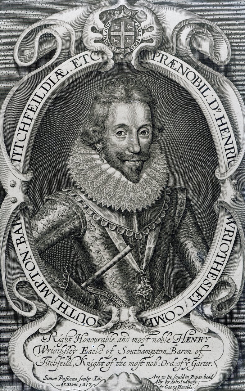 Henry Wriothesley, 3º Conde de Southampton, 1617 de Simon de Passe