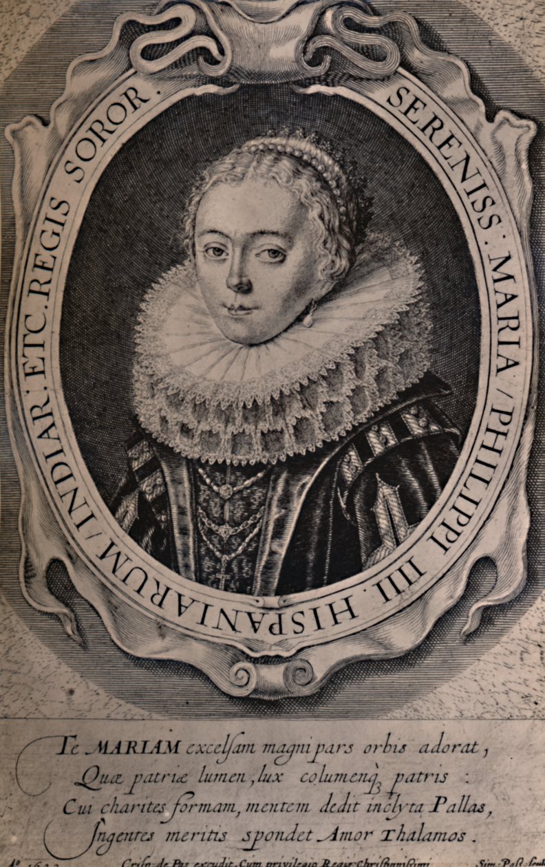 Maria Anna, rainha da Boêmia e Hungria, século XVII 1894 de Simon de Passe