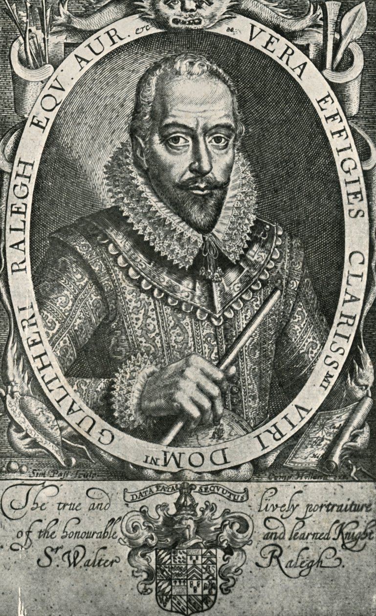 Sir Walter Raleigh, 1906. de Simon de Passe