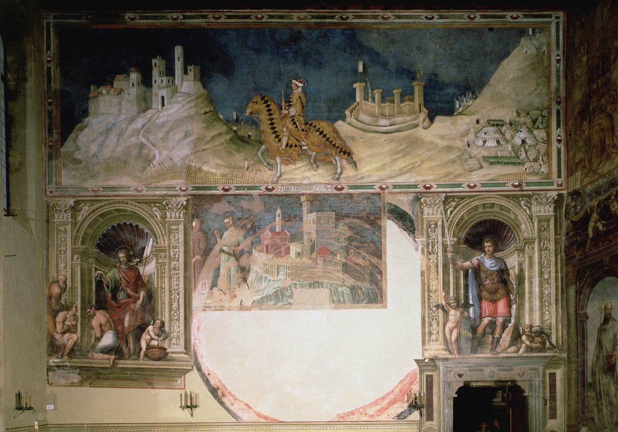 Guidoriccio de Fogliano Besieging Monte Massi de Simone Martini