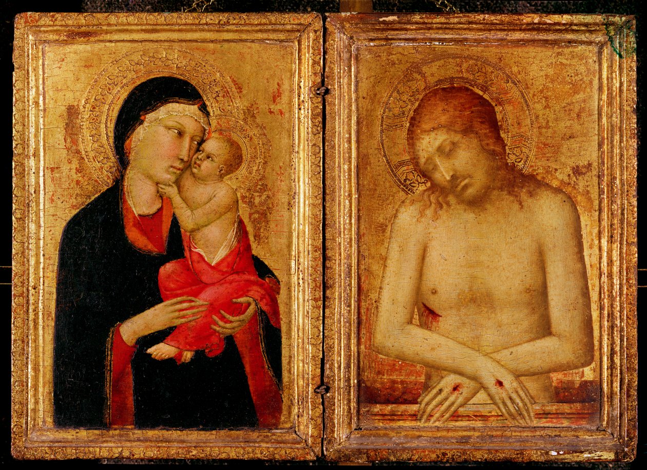 Pieta e Virgem e Criança de Simone Martini