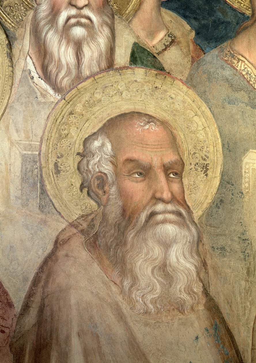 Maesta: São João Evangelista, 1315 (detalhe de 51591) de Simone Martini