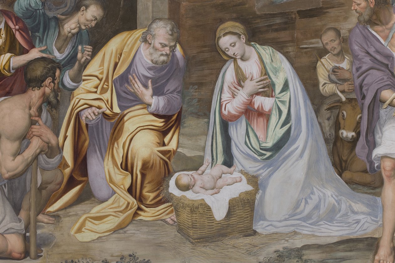 Adoração dos pastores, 1578-82 de Simone Veneziano Peterzano