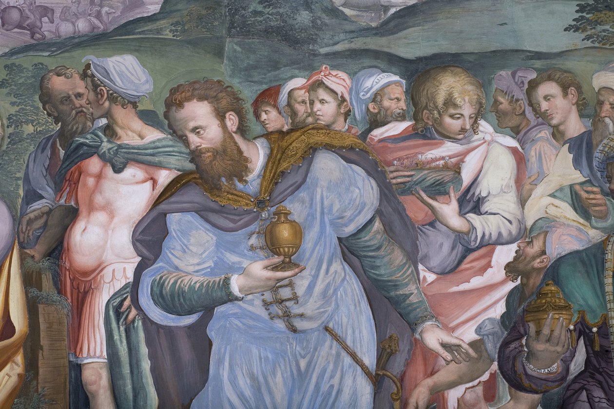 A Adoração dos Magos, Presbitério, 1578-82 de Simone Veneziano Peterzano