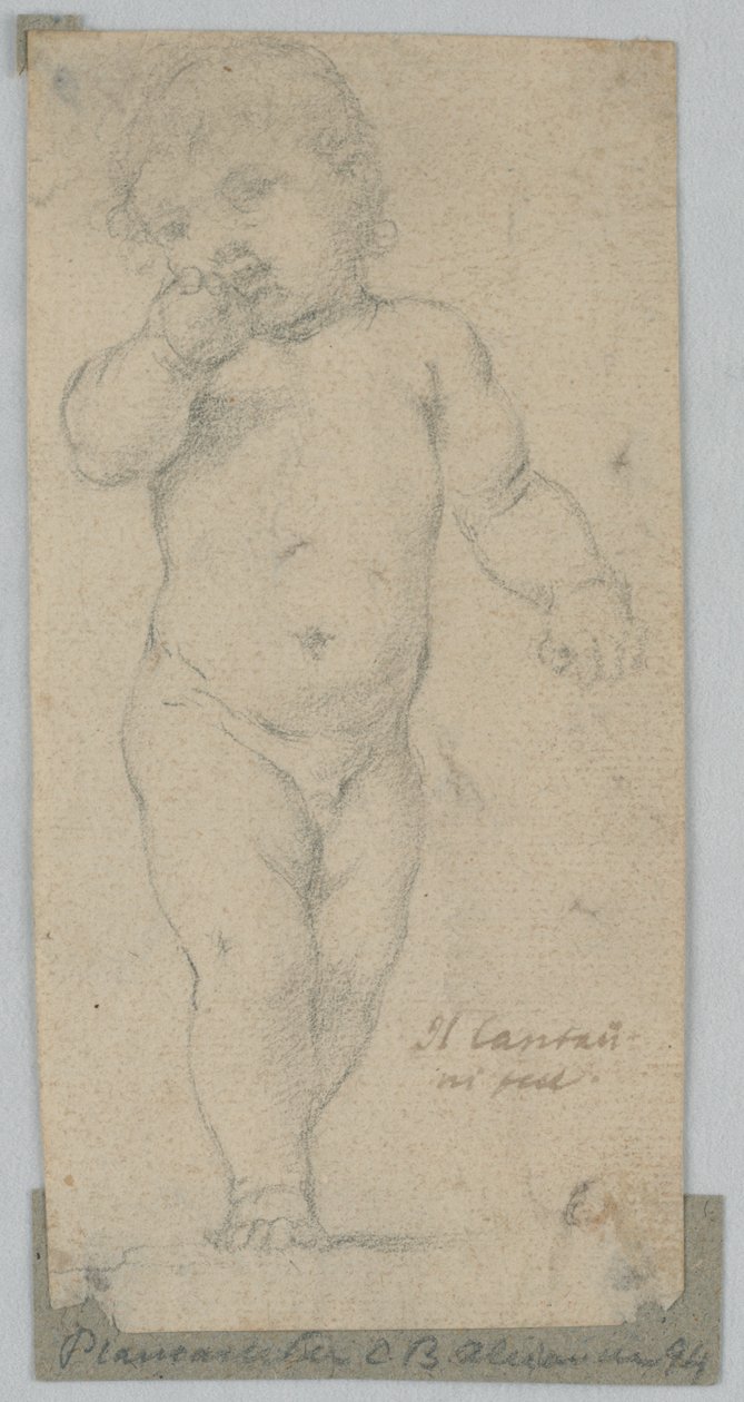 Um menino de pé de Simone Cantarini