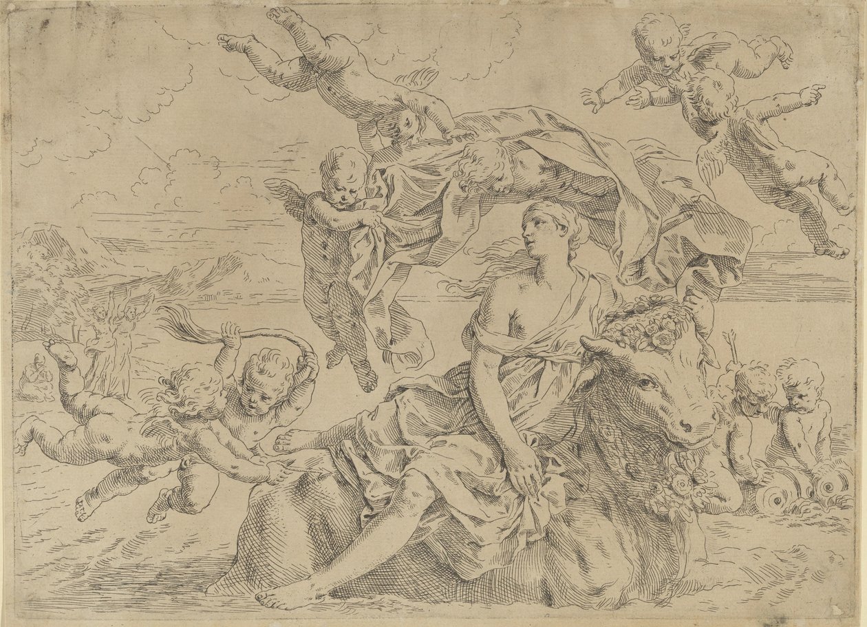 Roubo da Europa de Simone Cantarini