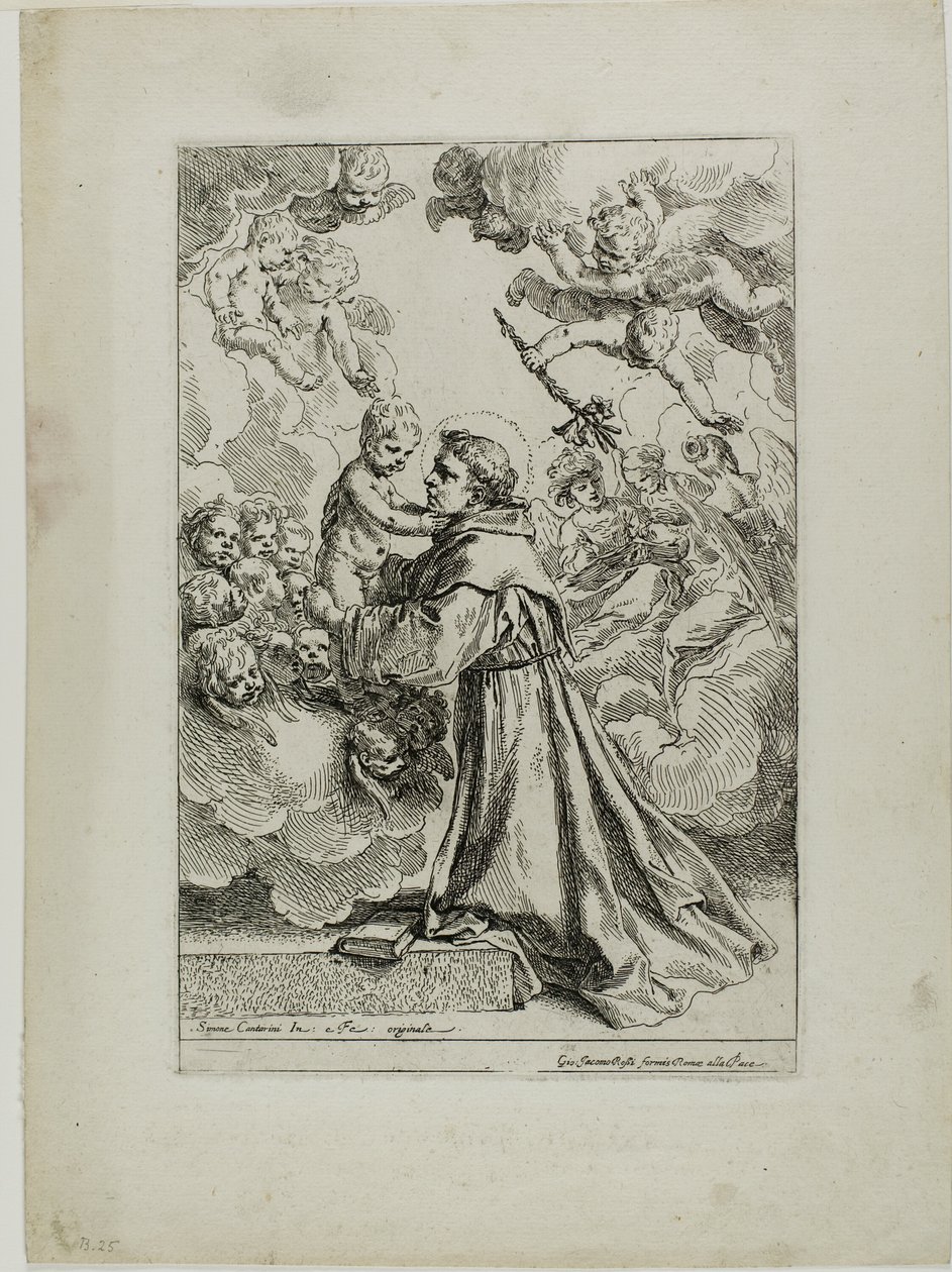 Santo António de Pádua de Simone Cantarini