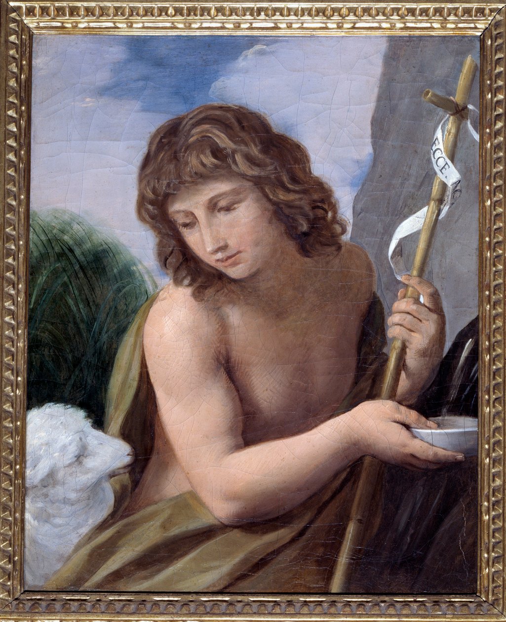 São João Batista (óleo sobre tela de Simone Cantarini