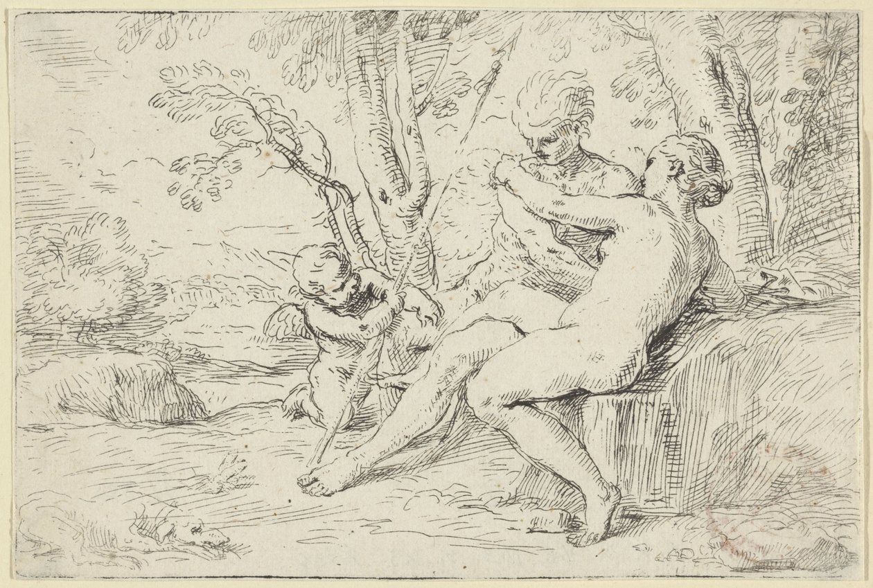 Vénus e Adónis de Simone Cantarini