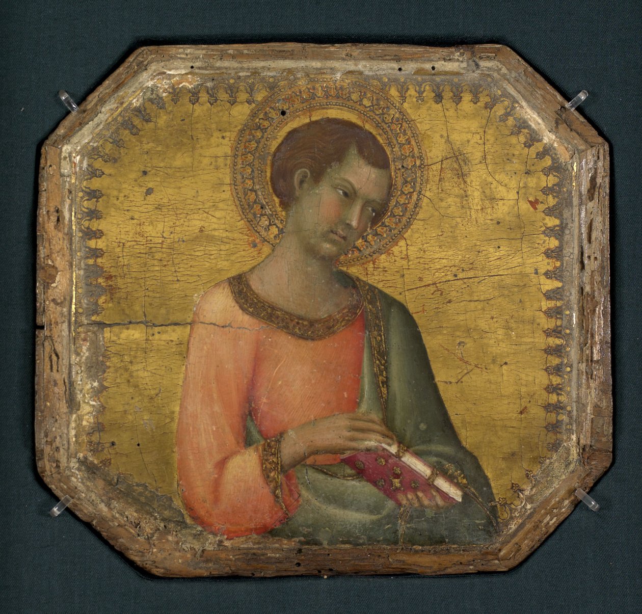 Um Santo Segurando um Livro, 1344 de Simone Martini