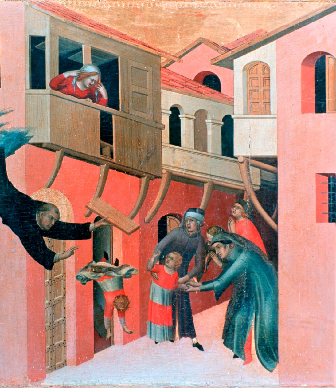 Retábulo do Agostino Novello, detalhe, 1324 de Simone Martini