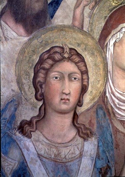 Maesta: talvez São Miguel de Simone Martini