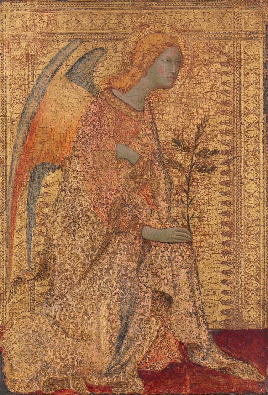 O Anjo da Anunciação, c. 1330. de Simone Martini