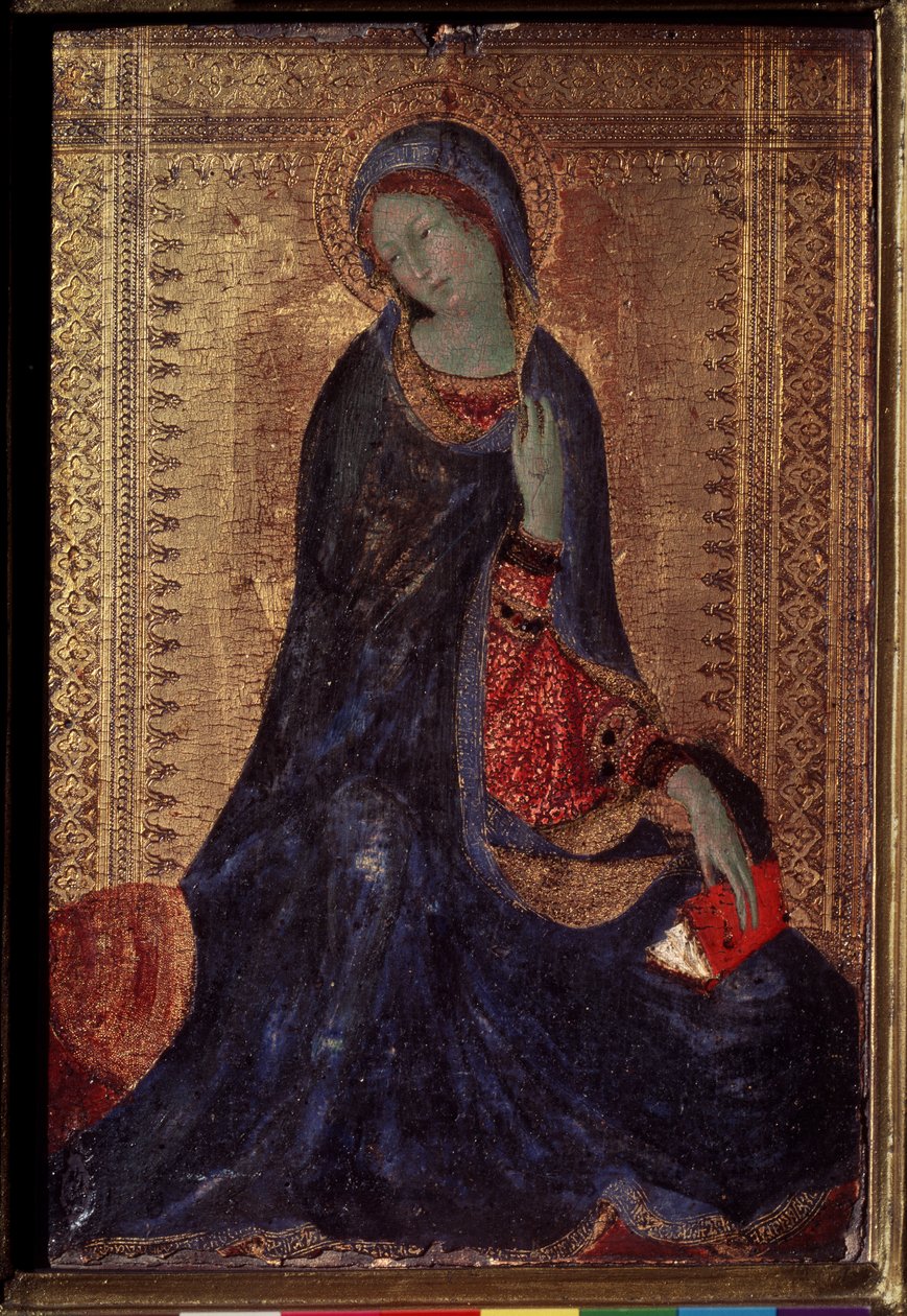 Virgem anunciando. Pintura de Simone Martini (1280/85-1344) de Simone Martini