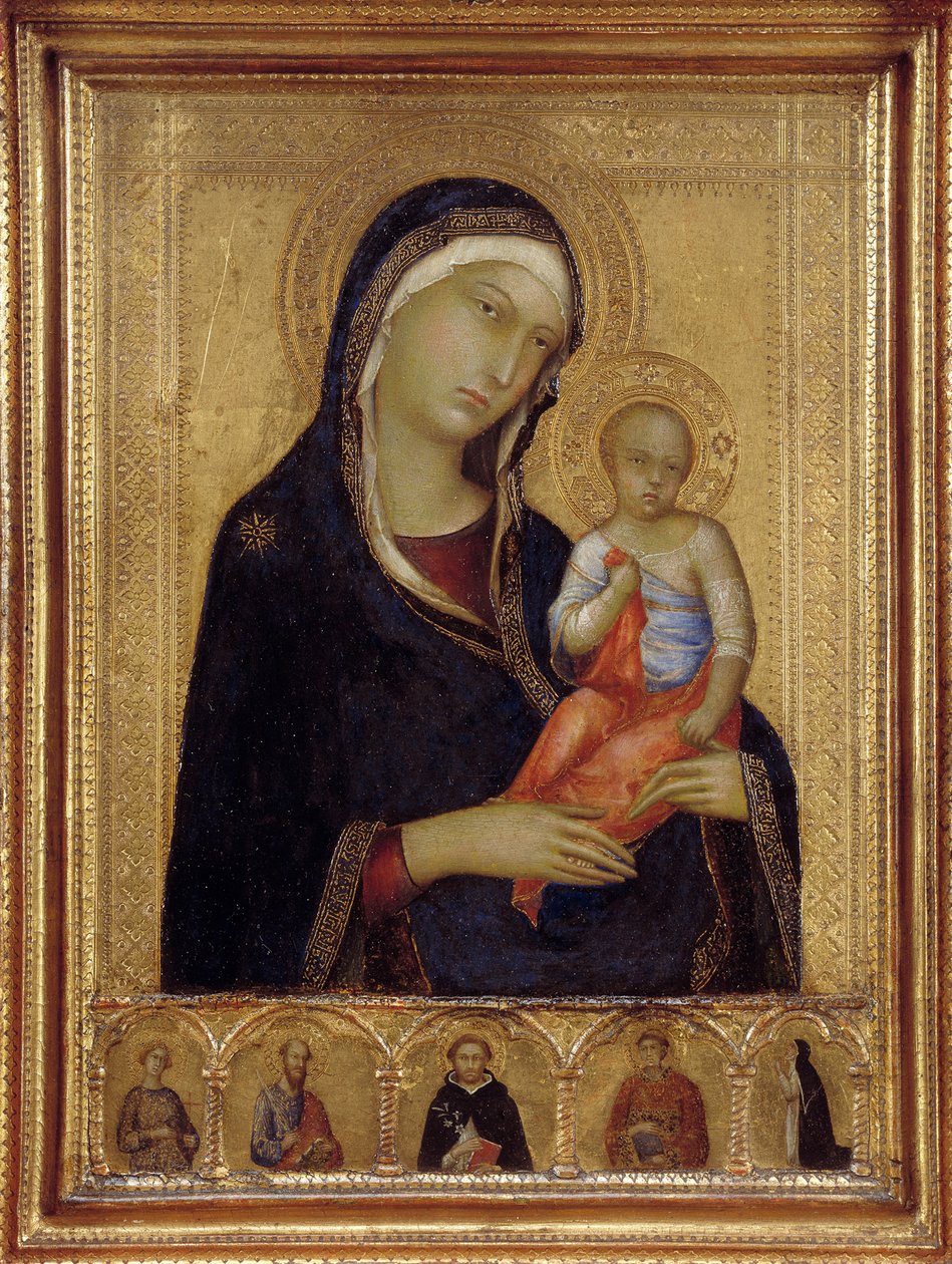 Virgem e Menino, c. 1324-1325 de Simone Martini di