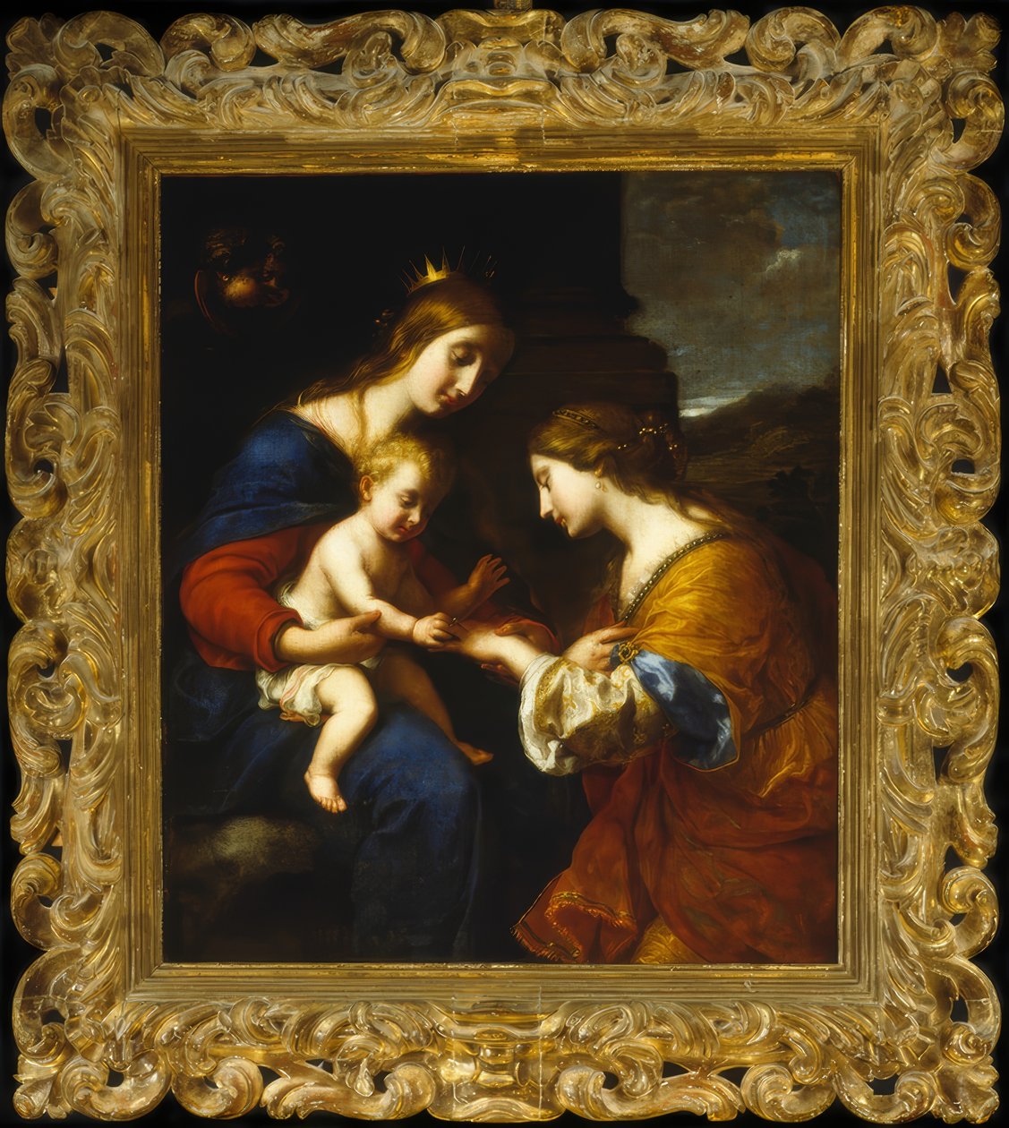 O Casamento Místico de Santa Catarina de Simone Pignoni
