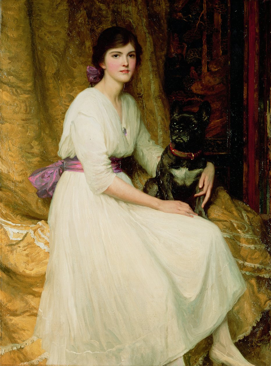Retrato da senhorita Dorothy Dicksee de Frank Dicksee