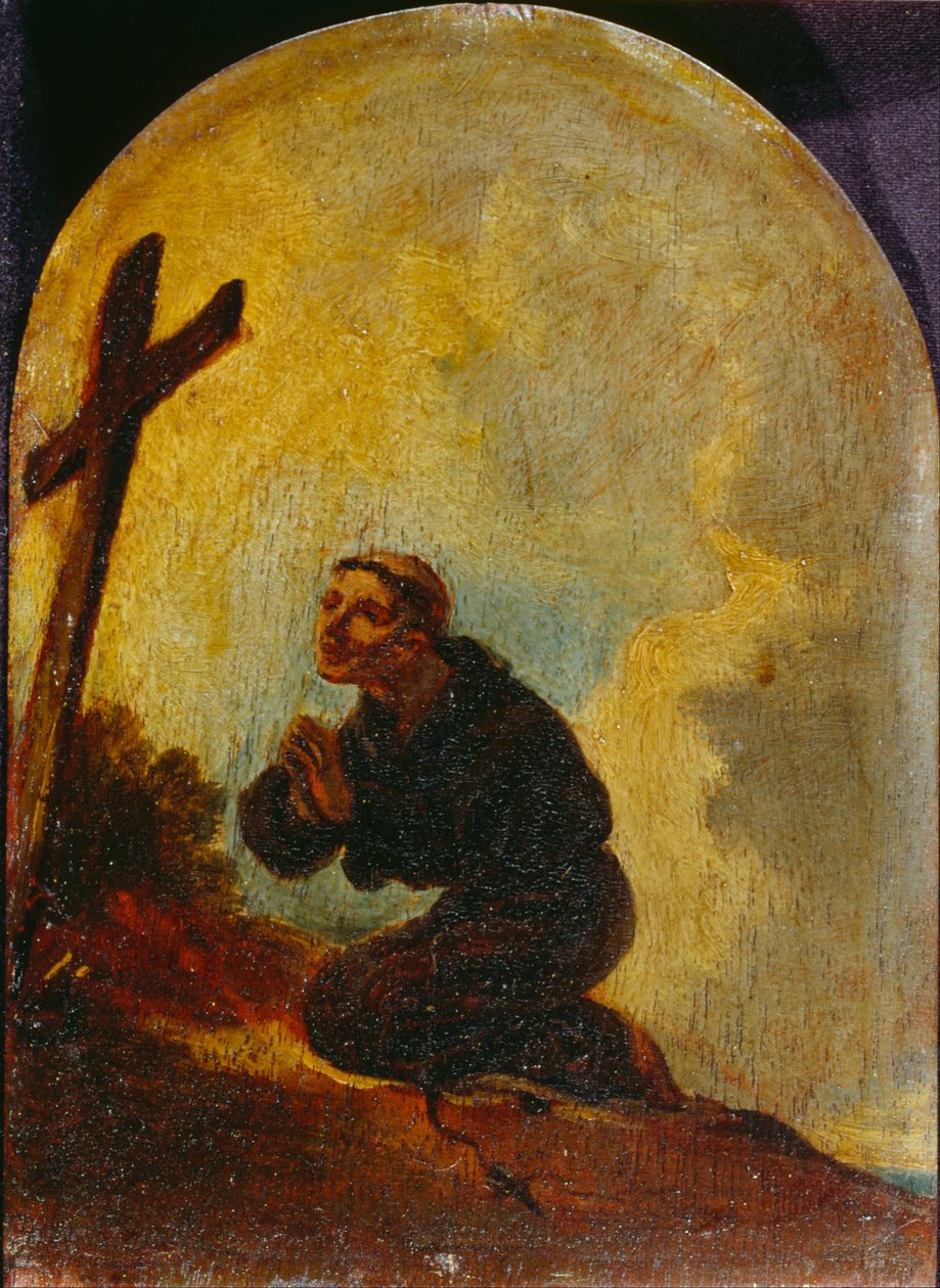 Frade em oração de Sir Peter Francis Bourgeois