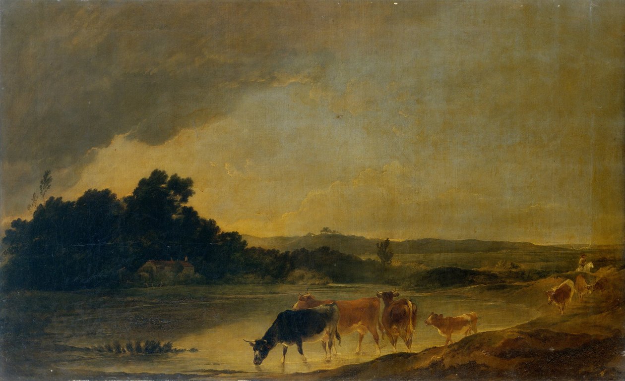 Paisagem com gado de Sir Peter Francis Bourgeois