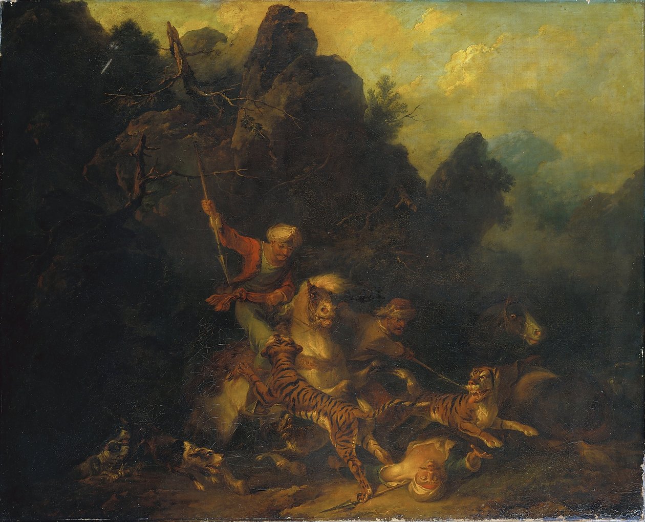 Caça ao Tigre de Sir Peter Francis Bourgeois