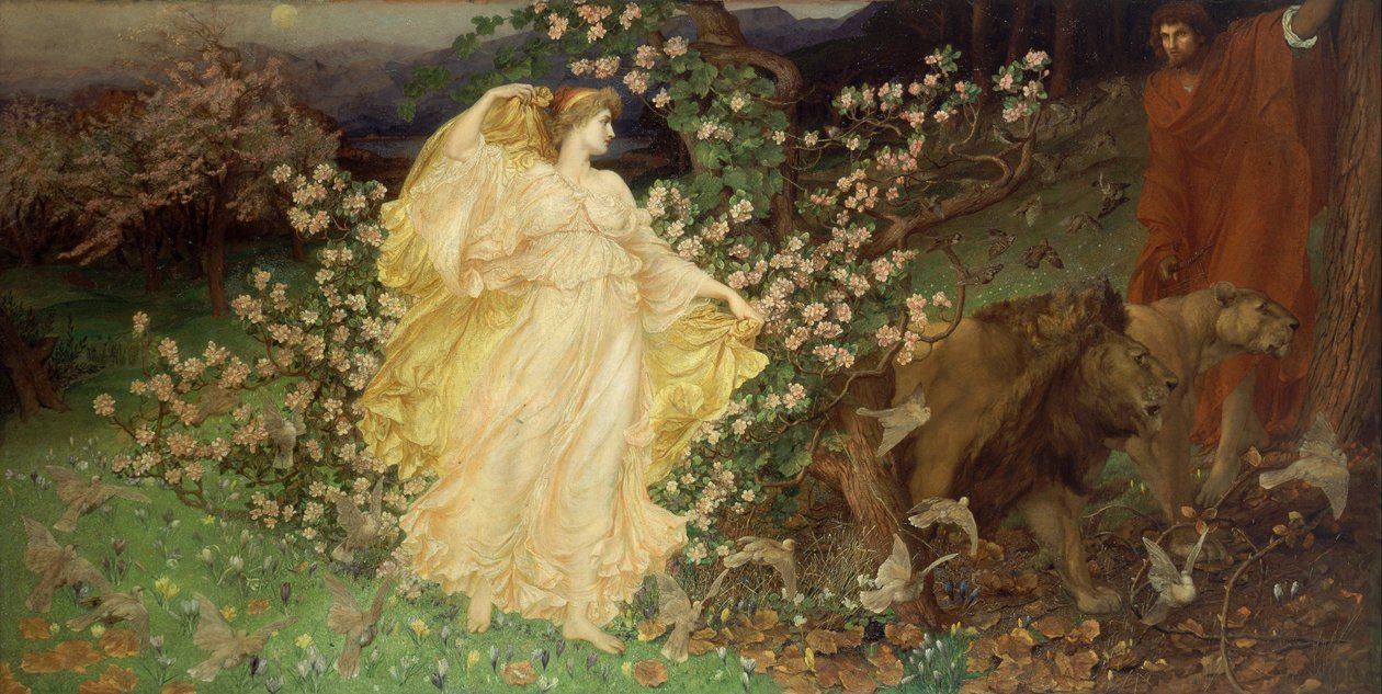 Vênus e Anquises de William Blake Richmond