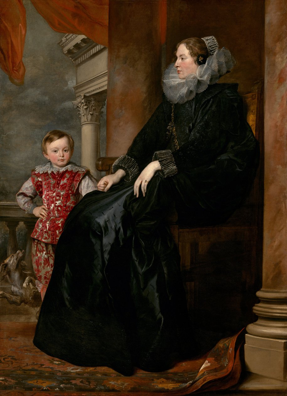 Uma nobre genovesa e seu filho de Sir Anthony van Dyck