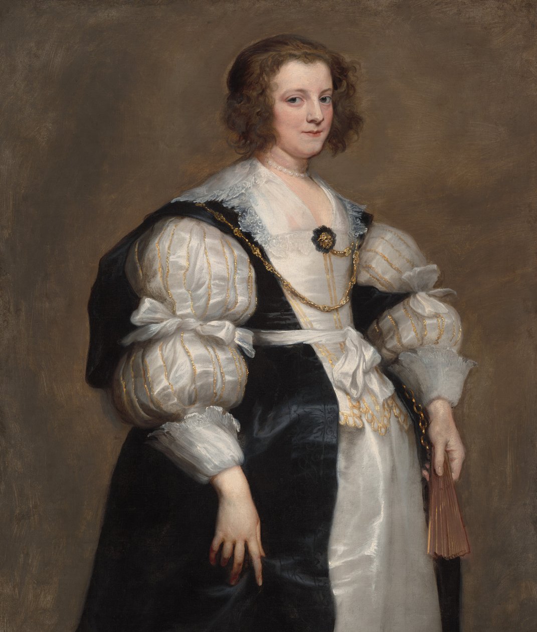 Senhora com um ventilador de Sir Anthony van Dyck