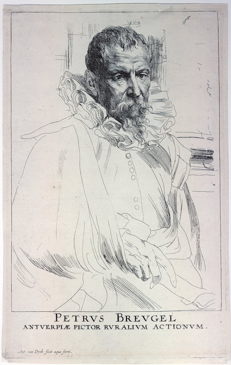 Retrato do artista Jan Brueghel, o Jovem 1601-1678, Primeiro terço do séc.. de Sir Anthony van Dyck