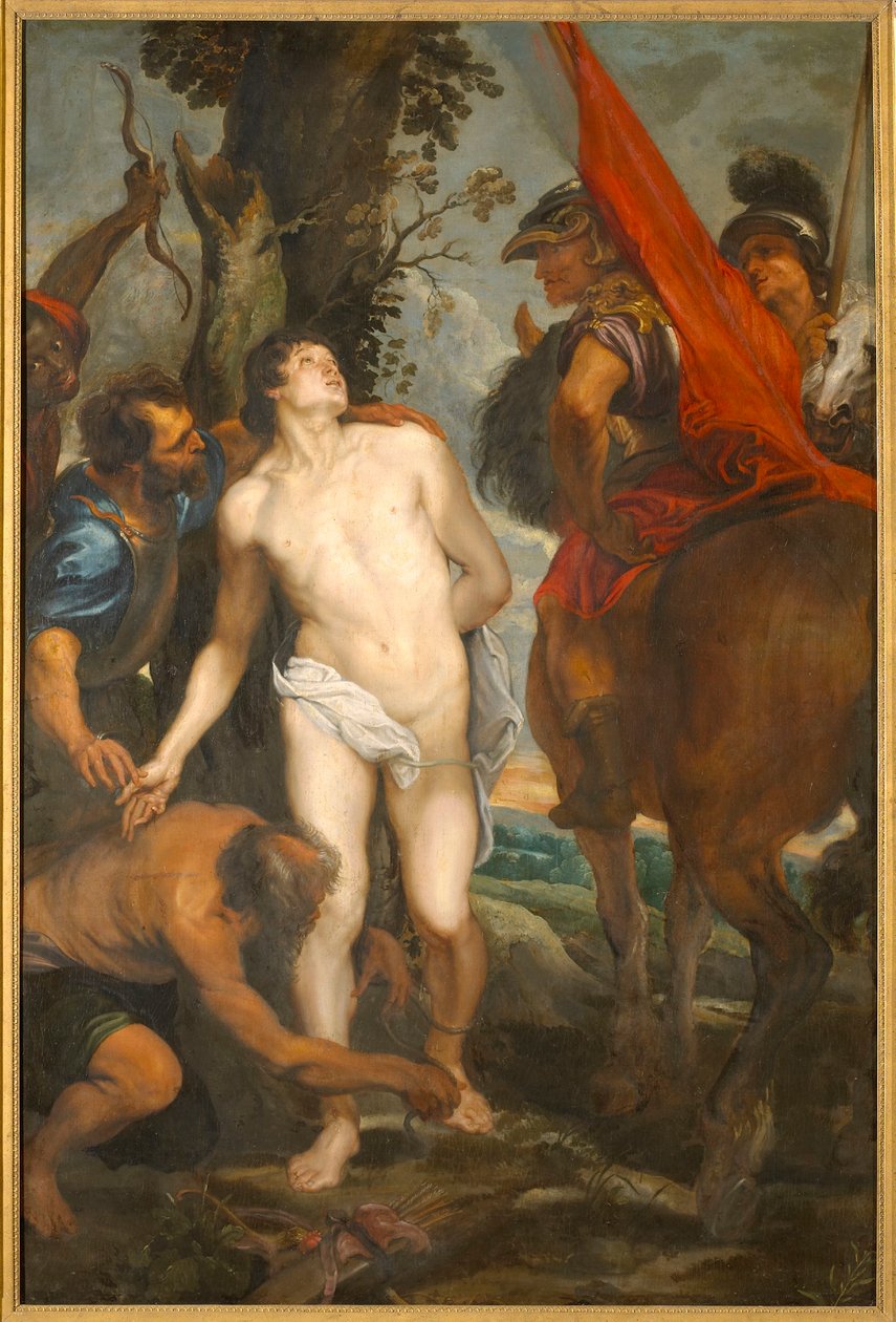 São Sebastião destinado ao martírio, c. 1620. de Sir Anthony van Dyck