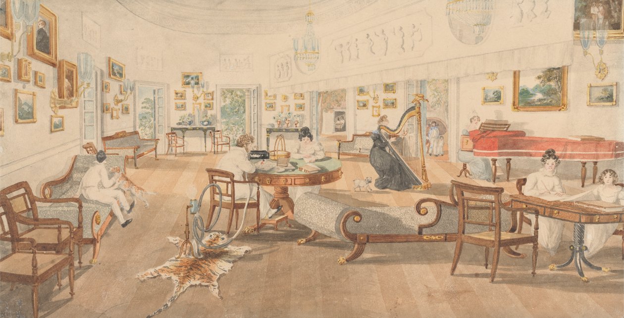 A Sala de Verão na Casa do Artista em Patna de Sir Charles D