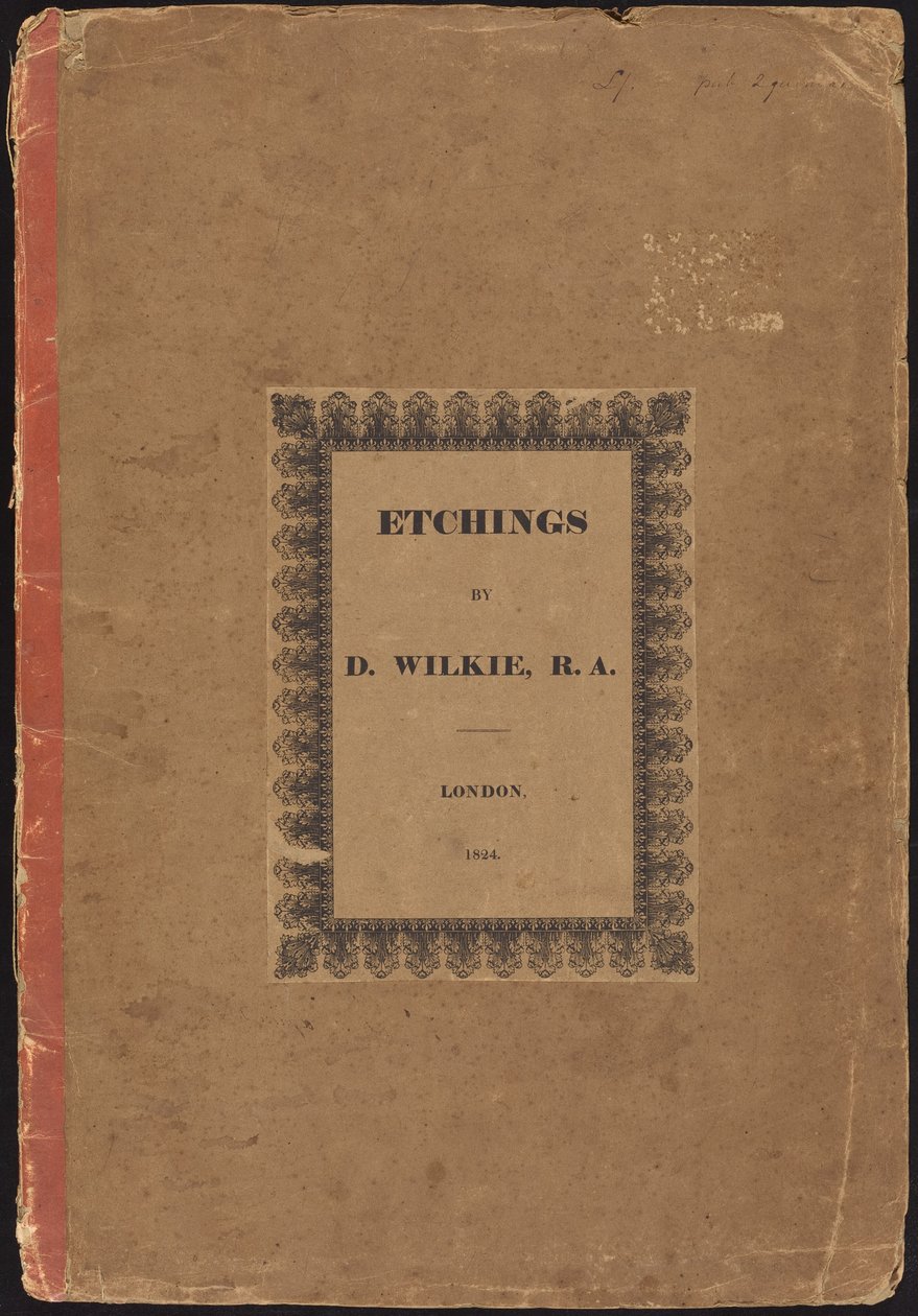 Água-forte de D. Wilkie, R.A. de Sir David Wilkie