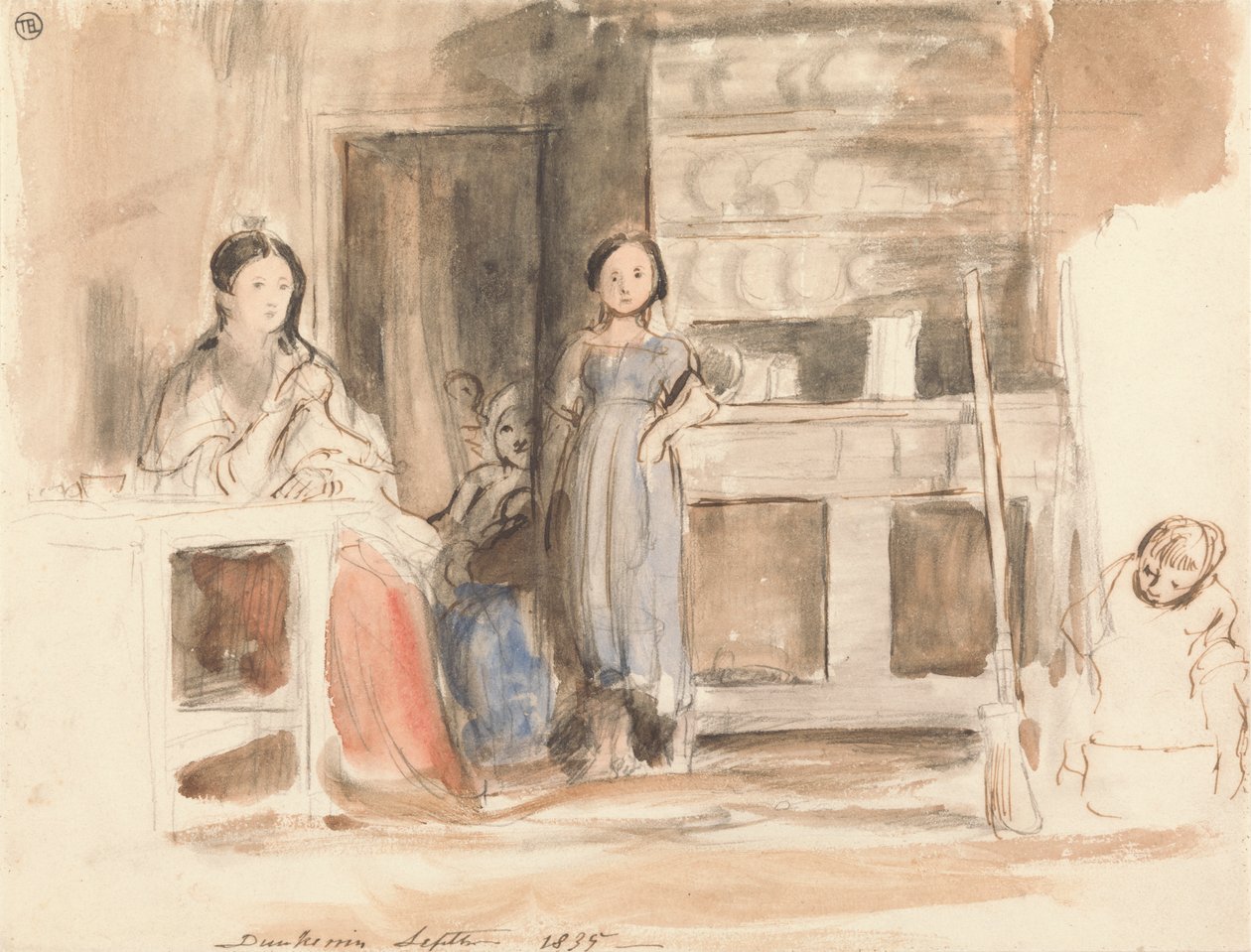 Cena da cozinha: Dunkerrin, Setembro de 1835 de Sir David Wilkie