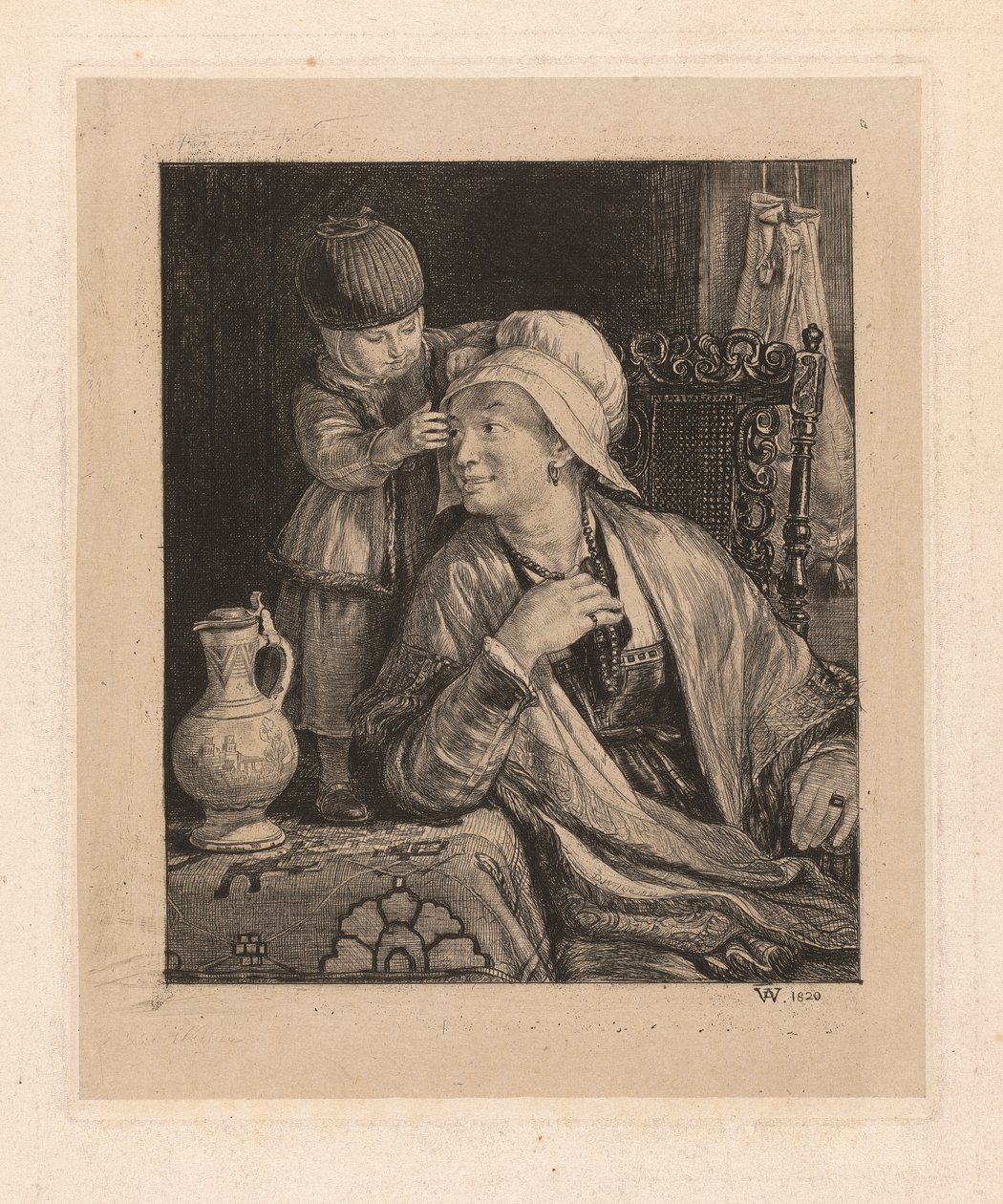 Mãe e Filho de Sir David Wilkie