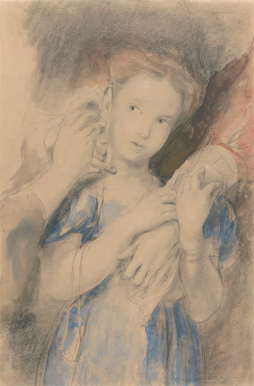 Estudo para "O Primeiro Anel de Orelha" de Sir David Wilkie