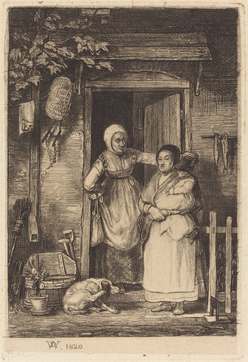 A porta da cabana de Sir David Wilkie