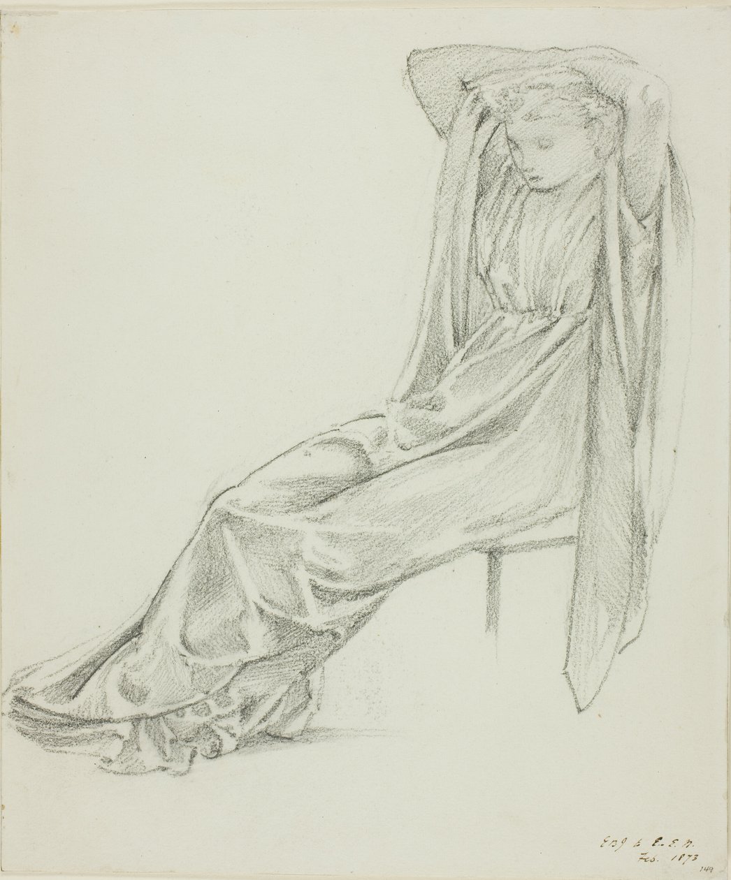 Figura feminina sentada de Sir Edward Burne Jones