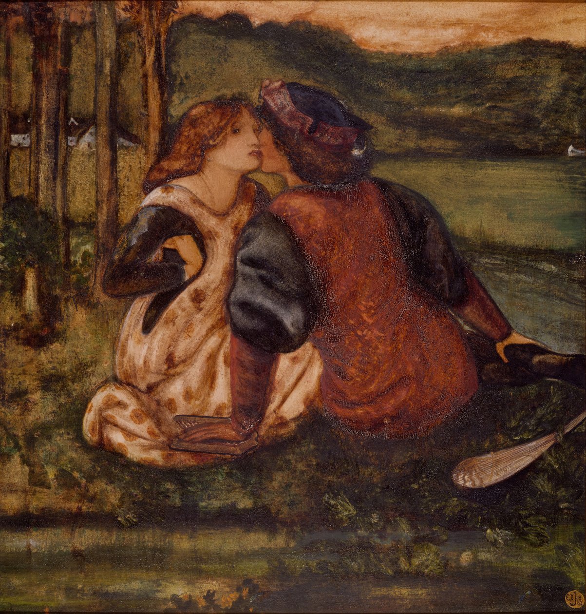 Um idílio, meados do final do século XIX. de Sir Edward Coley Burne Jones