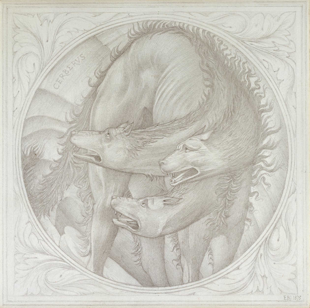 Cérbero, 1872-1875 de Sir Edward Coley Burne Jones