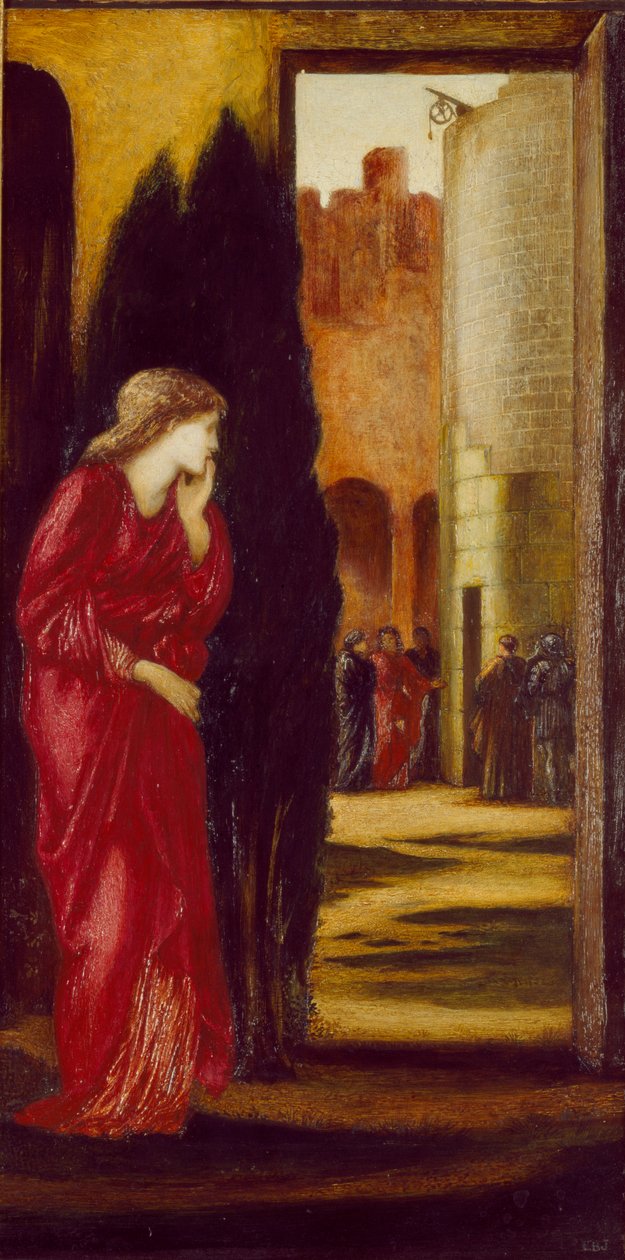 Danäe e a torre de bronze, 1872 de Sir Edward Coley Burne Jones
