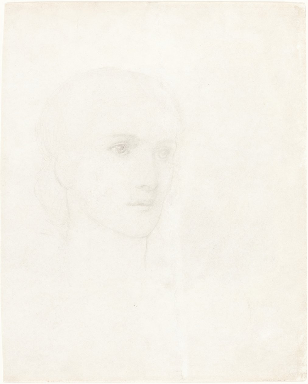 Cabeça de uma mulher de Sir Edward Coley Burne Jones