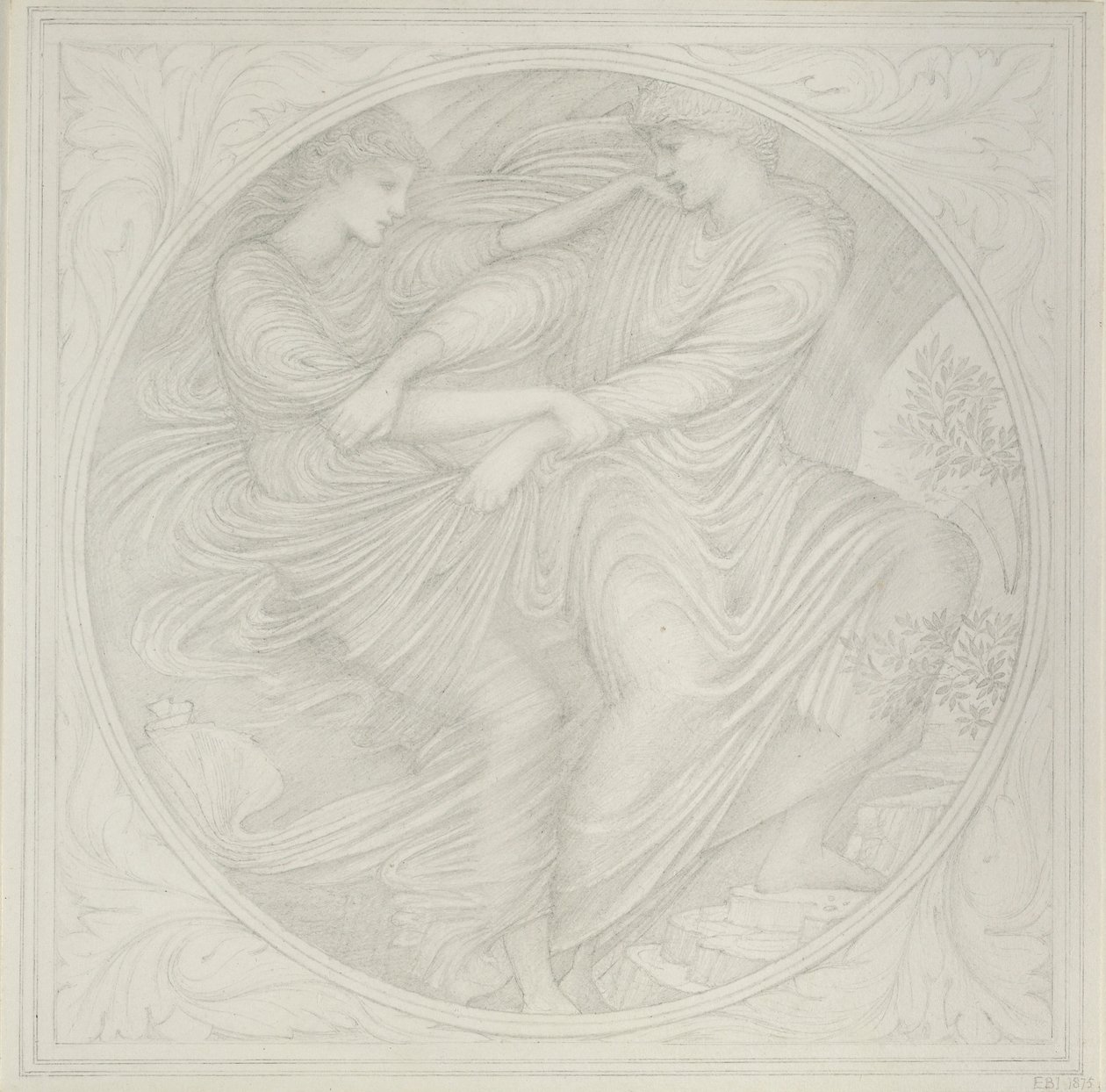 Orfeu olha para trás, 1872-1875 de Sir Edward Coley Burne Jones